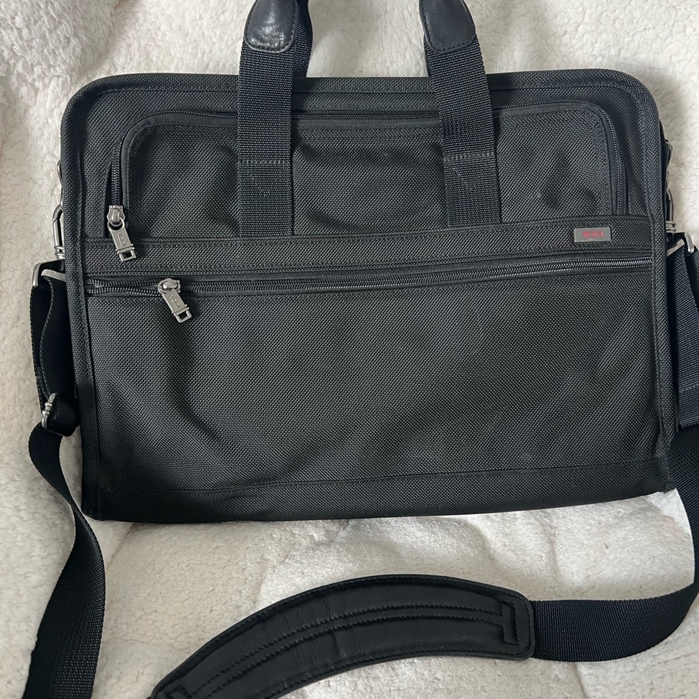 Tumi Alpha Gen 4 Ballistic Nylon Slim Laptop Business Briefcase Bag 26011D4